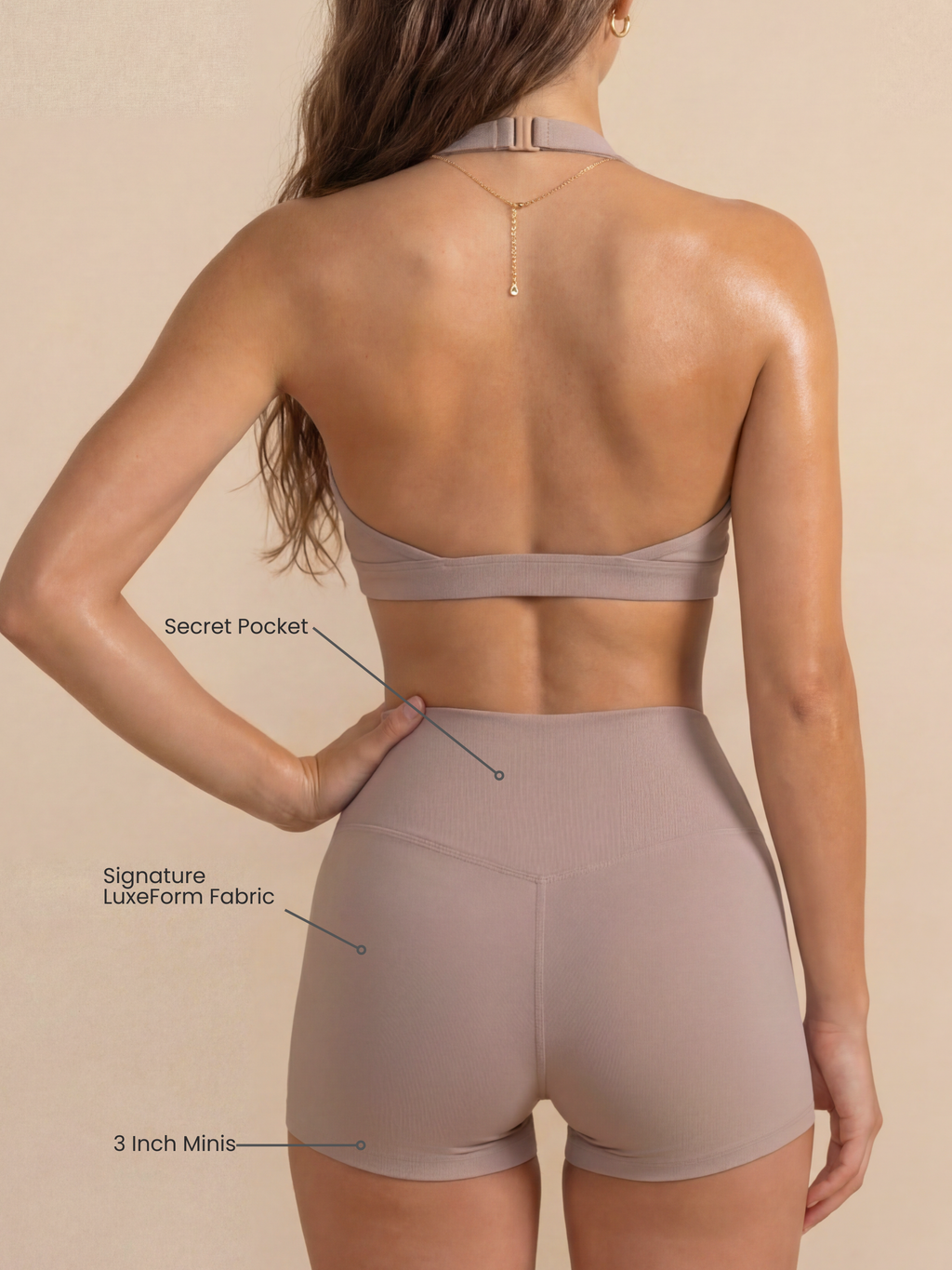Allure Sculpt Short Sculpting Shorts 3 Inch - Taupe
