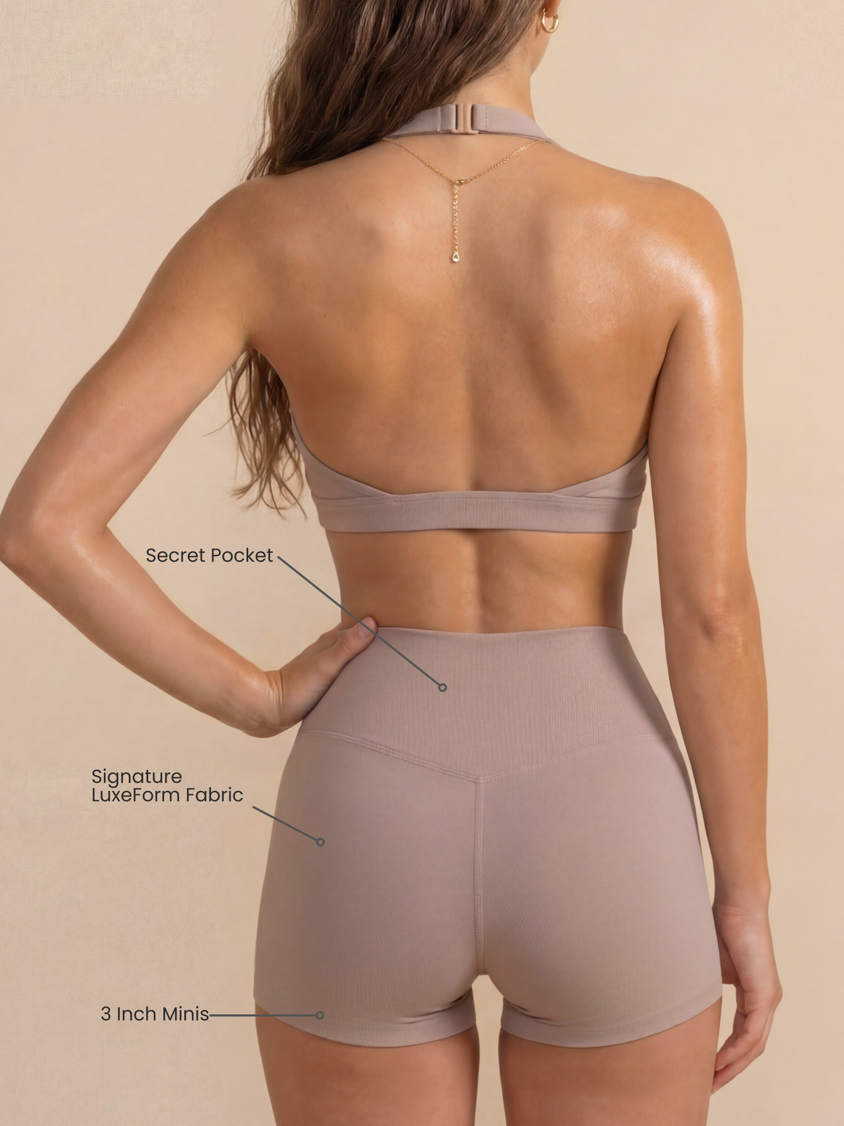 Allure Sculpt Short Sculpting Shorts 3 Inch - Taupe