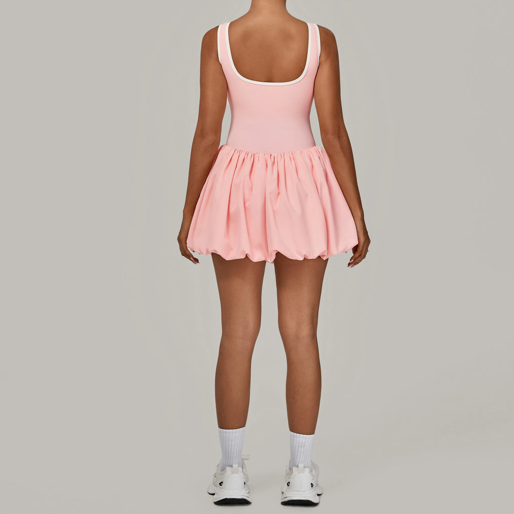 Bubble Court Tennis Dress with Built in Shorts
