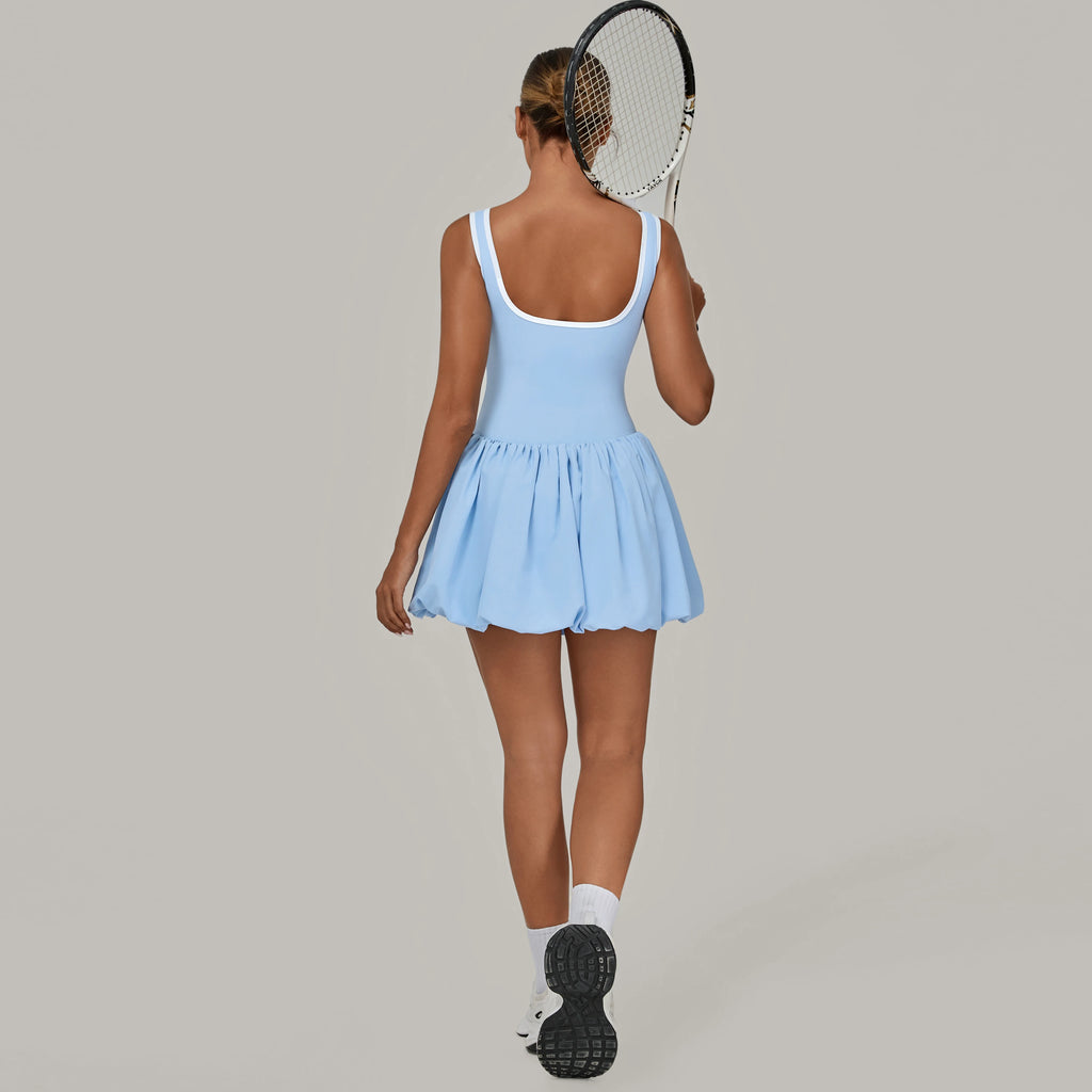 Bubble Court Tennis Dress with Built in Shorts