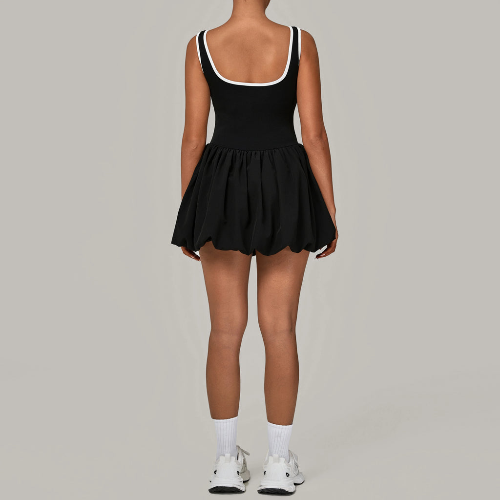 Bubble Court Tennis Dress with Built in Shorts