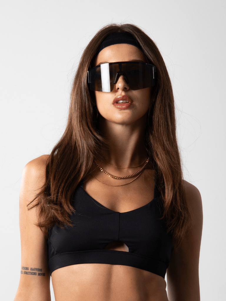 AERO X Blackout Polarized Running Sunglasses - UV400 for Men & Women
